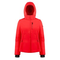 Womens stretch ski jacket scarlet red Emma