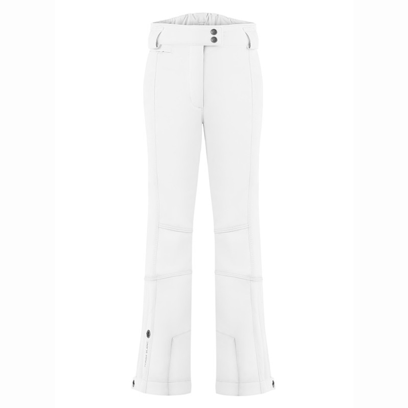 Womens stretch ski pants white