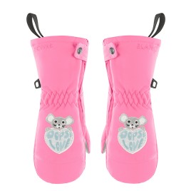 Girls mittens orchid pink