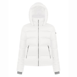 Womens synthetic down ski jacket white