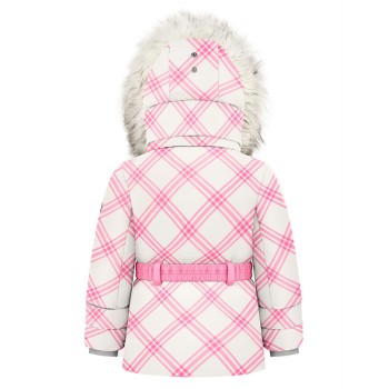 Girls synthetic down ski jacket cross orchid pink