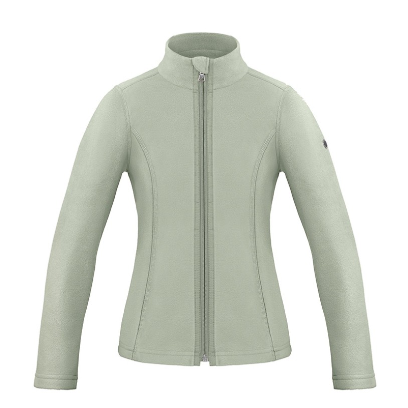 Girls micro fleece jacket lichen green