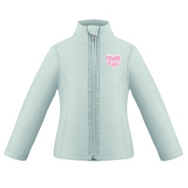 Girls micro fleece jacket aloe blue