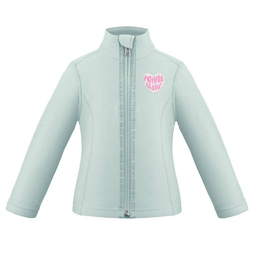 Girls micro fleece jacket aloe blue