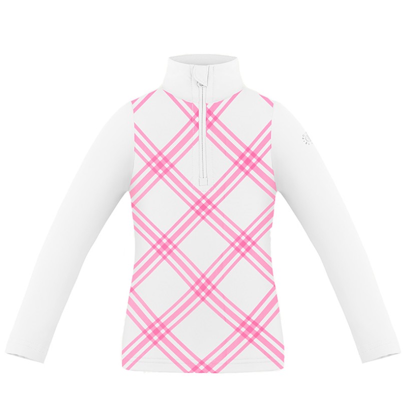 Girls base layer cross orchid pink