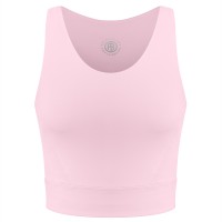 Womens crop top powder pink