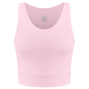 Womens crop top powder pink
