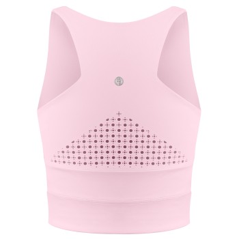 Womens crop top powder pink