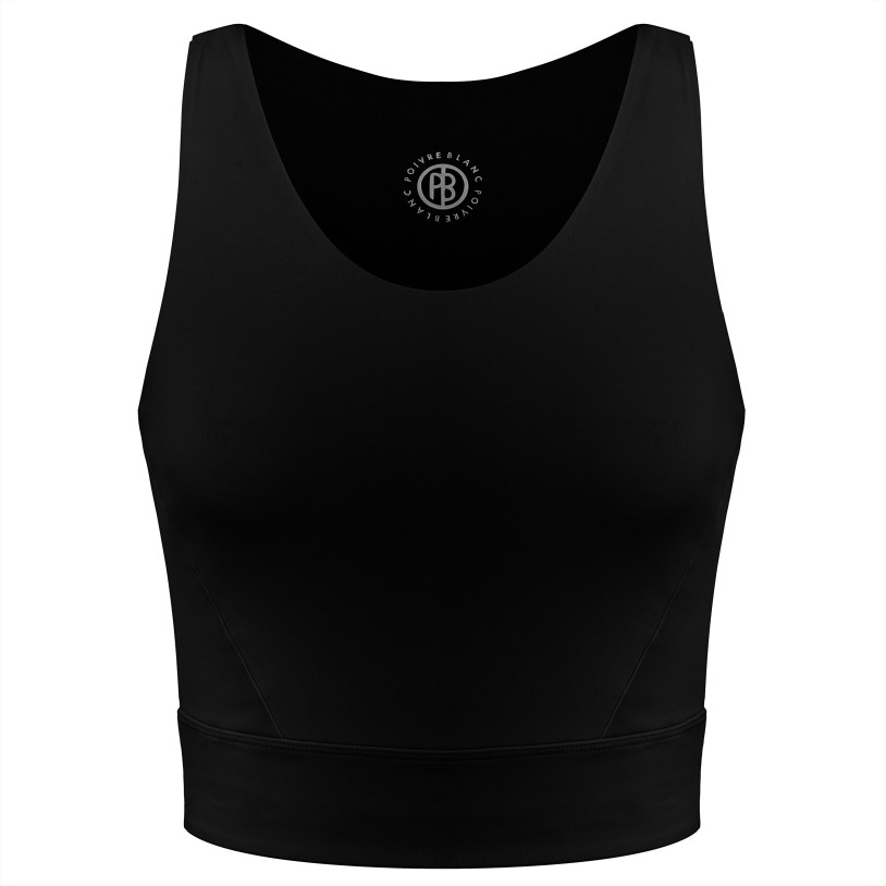 Womens crop top black