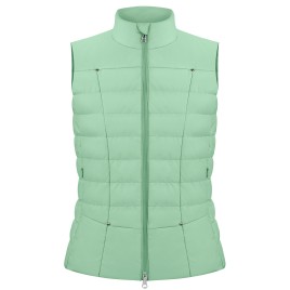 Womens vest almond green