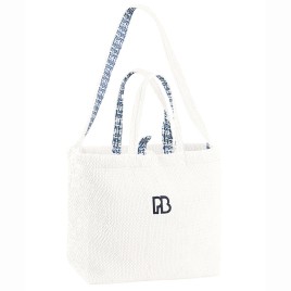 Fleece tote bag white