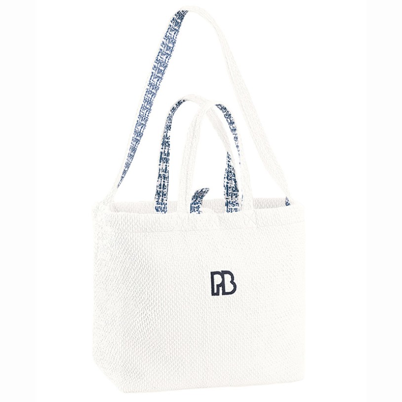 Fleece tote bag white