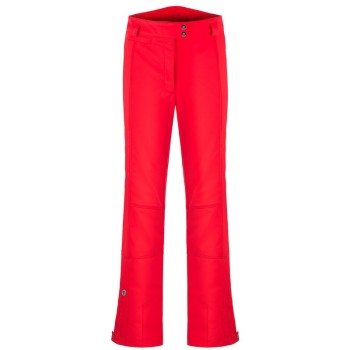 Womens stretch ski pants scarlet red