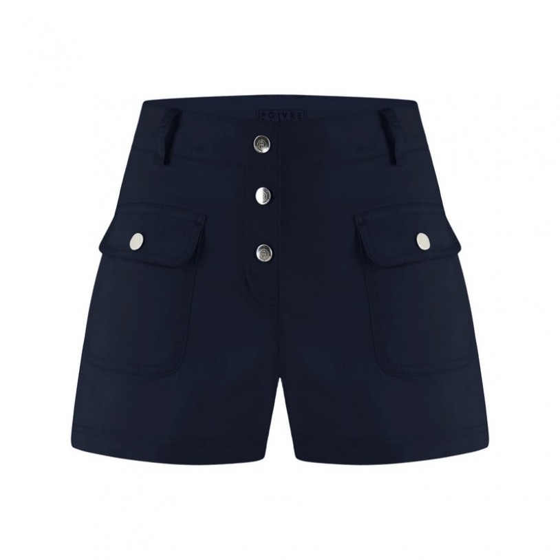 Womens blue cotton shorts