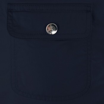 Womens blue cotton shorts