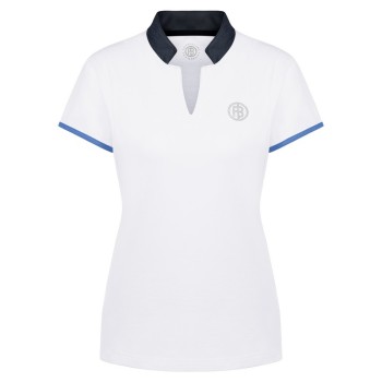 Womens white polo shirt
