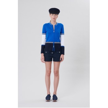 Womens blue cotton shorts