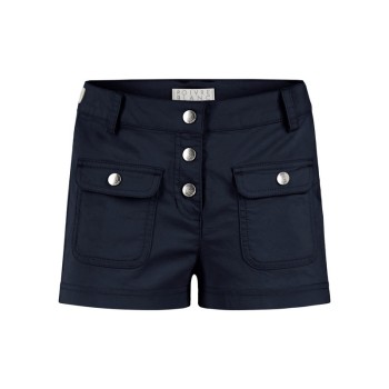 Girls cotton shorts oxford blue