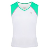 Girls meryl top white/emerald green