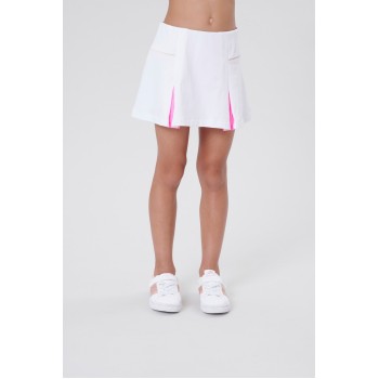 Girls skort white/bubble pink