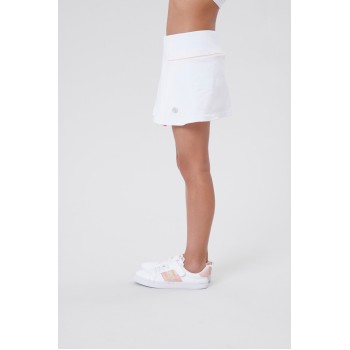 Girls skort white/bubble pink