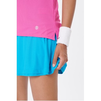 Womens polo t-shirt lady pink (recycled)