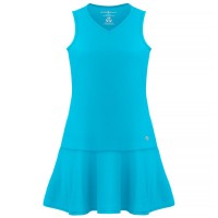 Womens eco light creamy blue dress