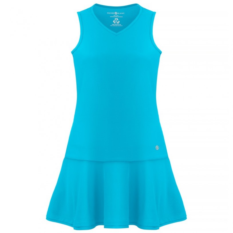 Womens eco light creamy blue dress