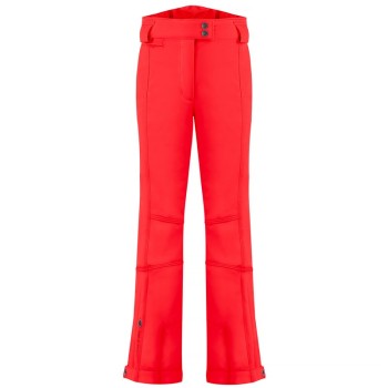 Womens stretch ski pants scarlet red