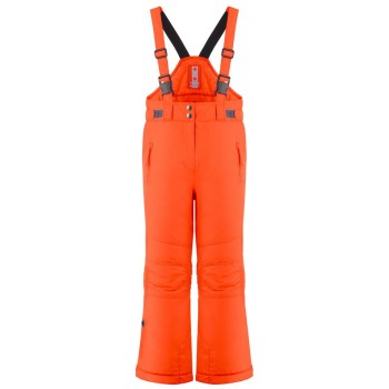 Girls ski pants puffin orange