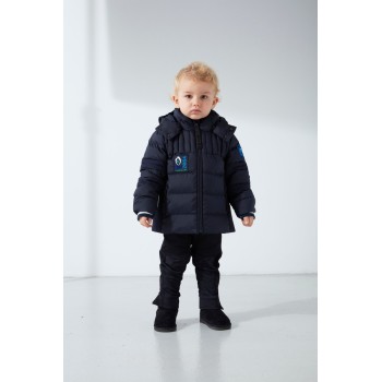 Boys synthetic down jacket gothic blue