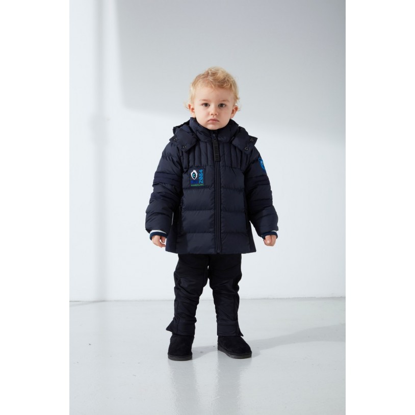 Boys synthetic down jacket gothic blue