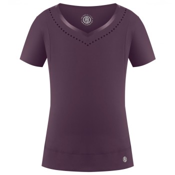 Girls stretch t-shirt mulberry purple