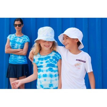 Girls eco active t- shirt cloudy diva blue