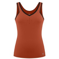 Womens tank top electro orange/black