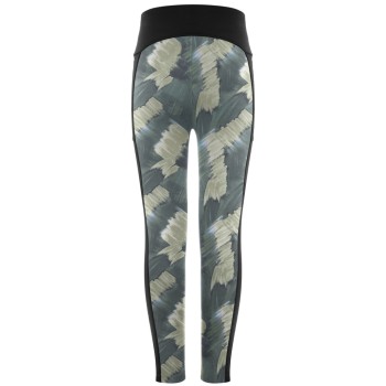 Girls leggings paint art green
