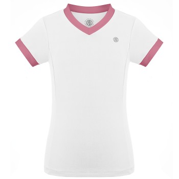 Girls t-shirt white/sweet pink