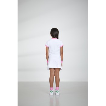 Girls t-shirt white/sweet pink