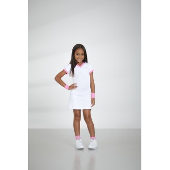 Girls t-shirt white/sweet pink