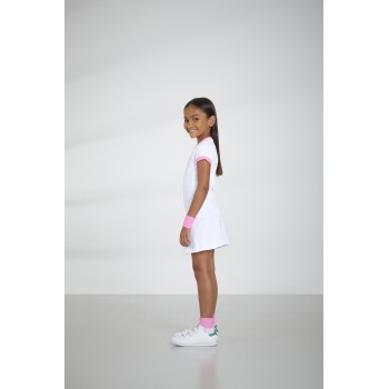 Girls t-shirt white/sweet pink