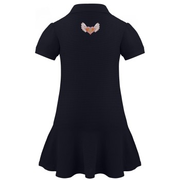 Girls polo dress oxford blue