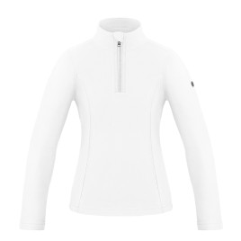 Girls micro fleece jacket white Romy