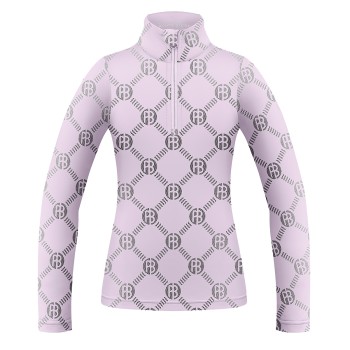 Girls base layer monogram purple Mia