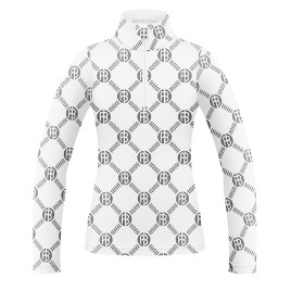Girls base layer monogram white Mia