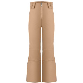 Girls softshell pants almond brown