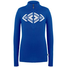 Girls knitted sweater infinity blue