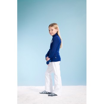 Girls knitted sweater infinity blue