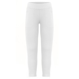 Girls stretch fleece pants white
