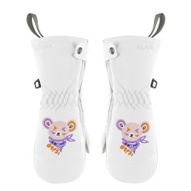 Girls mittens white Mimi