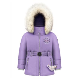 Girls synthetic down ski jacket lavender purple June